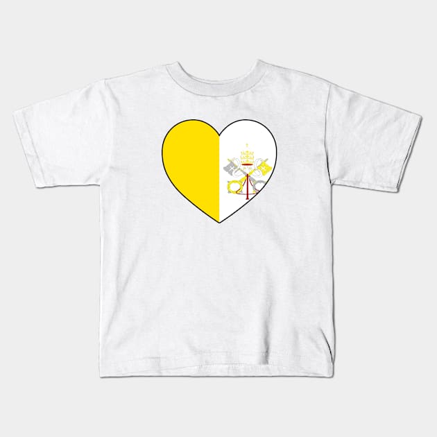 Heart - Holy See Kids T-Shirt by Tridaak